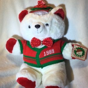 ⭐️ Vintage Santas Club TeddyBear, 1989 Kmart
